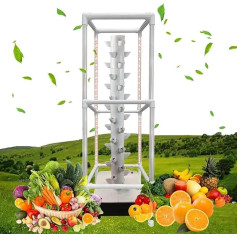 PTSZNGS 15 Layers, 45 Planting Sites.Growing Growing Growing System,Indoor Vertical Growing Tower,Hydroponic Growing System,Aquaponics Growing System,Hydroponic Growing Kit