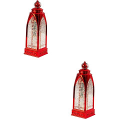 Housoutil 2 Christmas Night Light Cartoon LED Lamp Home Decor Table Lamp Christmas Decoration LED Desk Lamp Led Lantern Christmas Lighting Decorative Lights Cartoon PVC