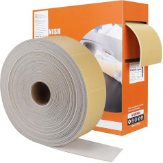 Shineboc Sanding Sponge Roll 800 Grit, 115 mm x 25 m, Small, Flexible Sanding Sponges for Wood and Metal