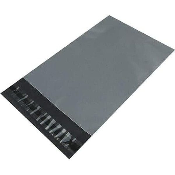 Diamond Packaging Grey 1000x Grey Plastic Mailing Bags 425x600mm
