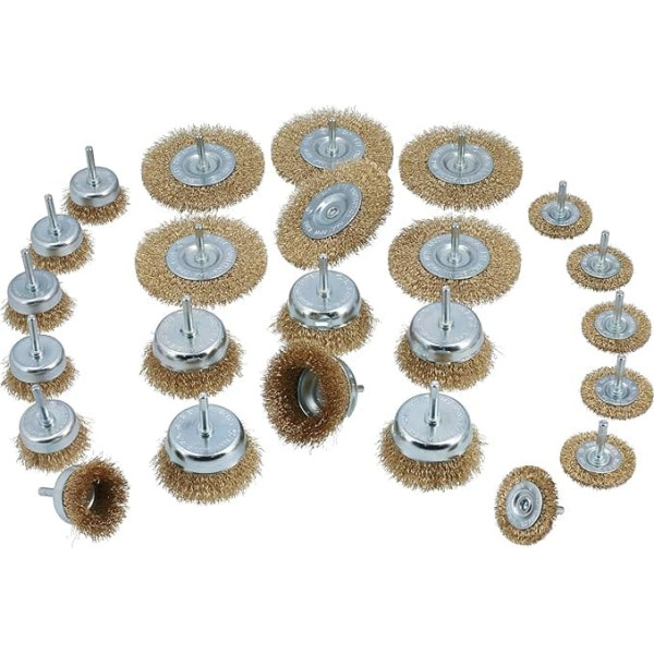 Laser 8862 Wire Brush Assortment 24 Pieces