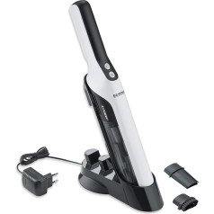 SEVERIN HV 7140 Cordless Handheld Vacuum Cleaner, Quiet Pet Hair Vacuum Cleaner with Furniture Attachment for Furniture and Keyboards, Wireless Handheld Vacuum Cleaner with Battery for up to 30