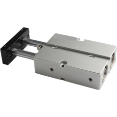Miniature Pneumatic Cylinder, Air Cylinder, Double Action, TN Type, TN16/20/25 X Stroke 25/50/75 Double Rod Pneumatic Cylinder with Two Connections (10 mm x 16 mm)