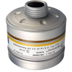 Dräger X-plore Combination Filter 1140 A2B2E2 Hg NOCO20 P3 RD for Gas and Particulate (EN 14387) Quality Filter for Masks with Round Thread RD40 (EN 148-1)