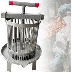 Manual Iron Honey Press, Honey Extractor, Commercial Household Wax Press Honey Squeezing Machine Beekeeping, for Wine Honey and Juice Making