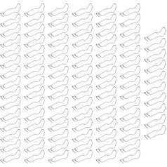 Dichtungsring, 100 Stück Gewächshaus-Baubeschläge, Rahmen, Markisen, Dichtungen, Verbinder for Blumenständer, Gartenständer, Haltbarkeitswerkzeug(16x16 Tube)