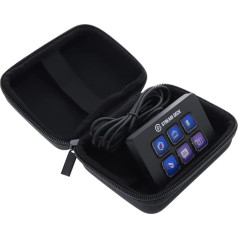 Foto-Kontor Case Compatible with Elgato Stream Deck Mini Protective Carry Case - Safe Protection for Travelling - Black, black