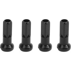 Alomejor Bicycle Spoke Nipples Aluminium Alloy Bicycle Wheel Spoke Nipples Bicycle End Tips Nipple Spoke Cap 14 x 6 mm Pack of 100
