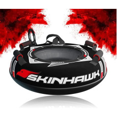 SKINHAWK Professional Snowtube Diameter 100 cm Black Sledge Bob Sledge Tyres Snow Tyres Slip Tyres