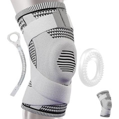 Generisch Knee Support Men Women - Knee Brace Knee Bandage Meniscus Non-Slip Breathable for Running Sports and Strength Training Unisex (1 Piece, XL (81-100 kg))