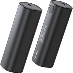 Warmco Handwärmer Elektrisch 2 Stück, 10000mAh Taschenwärmer Wiederverwendbar, USB Powerbank, Elektrischer Handwärmer 3 Wärmestufen, Männer und Frauen, Geschenke für Outdoor, Golf, Camping