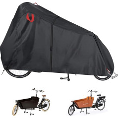 Cargo Bike Tarpaulin Cargo Bike Cover, Cargo Bike Protective Cover Made of 420D Oxford, Bicycle Cover for Cargo Bikes, Cargo Bikes, Waterproof, Winterproof, Dust, Rain, UV Protection