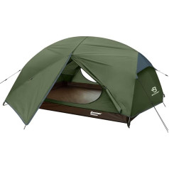 Bessport Tent 2/3 Person Camping Tent 2 Doors Ultralight Waterproof Lightweight and Easy to Build Ventilated 4 Seasons Dome Tent Suitable for Outdoor Hiking and Mountaineering