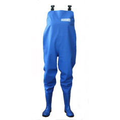 3Kamido Women's Waders, Women's Fishing Trousers, Fishing Trousers, Mud Trousers, Garden Trousers, Blue and Green, 36 37 38 39 40 41 42 EU, with Carry Bag