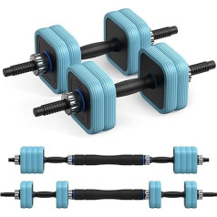 Merach Dumbbells Set Dumbbells 10 kg / 20 kg / 30 kg / 40 kg, 3 in 1 Adjustable Dumbbell, Barbells, Reclining Support, Weight Plates, Dumbbell with Connecting Steel Tube Weights, Strength Training,