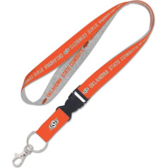 Oklahoma State Cowboys Heather Lanyard with Detachable Buckle, 1-inch, Multi-Colour, Large, multicoloured