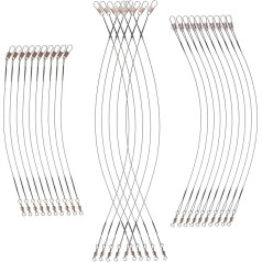 VANZACK Luya Anti-Bite Line Fishing Wire Portable Fishing Wires Fishing Reel Free Spool Fishing Line Rotating Leader Lines for Fishing Professional Fishing Lines Steel