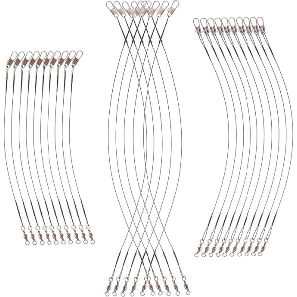 VANZACK Luya Anti-Bite Line Fishing Wire Portable Fishing Wires Fishing Reel Free Spool Fishing Line Rotating Leader Lines for Fishing Professional Fishing Lines Steel