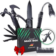 SCHARPE Gifts for Men, Personal Gift Box with High-Quality Gadgets and Multifunctional Tools, Birthday Gift for Men, for Him