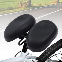 AUYART Bicycle Saddle Shock Absorbing Dual Pad - Adjustable Soft Saddle Comfort Cushion for Bike Less Friction Bicycle Saddle No Nose Replacement for Saddle Marathon Mountain Bike