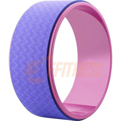 Yoga Balance Bike for Fitness, Pilates, Palestra, Body Training, Stretching and Circle Wheel Made of ABS Plastic and TPE Antibacterial, Purple