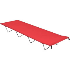 LXYZWRW Furniture Select Camping Bed 180 x 60 x 19 cm Oxford Fabric and Steel Red