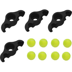 Snap Foot Adapter for Indoor Cycling, Accessories for Supporting Indoor Bike Trainers, Non-Slip 4X Rocker Plate Bicycle Trainer with 8 Tennis Balls, Shock-Absorbing Stationary Bicycle Stand Core