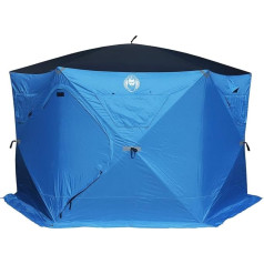 Nordic Legend 4-9 Person Portable Ice Fish Shelter with 2 Large Doors, Diamond Door Protection System
