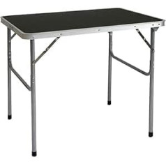 AMANKA Camping Table 3Kg steel 80x60x70cm portable folding briefcase size for picnic flea market Dark Gray
