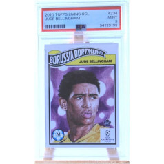 Jude Bellingham Rooki Dortmund 2020 Topps Living UCL Football Trading Card PSA 9