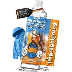 Qindoo Washing impregnation, breathable and effective, for Gore-Tex, outdoor and functional clothing, machine and hand wash, PFC-free, made in Germany