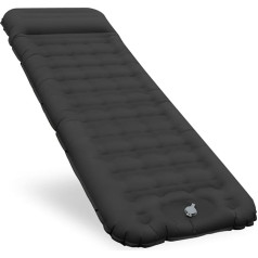 Sleeping Mat, Air Mattress, Self-Inflating, Comfortable 12 cm Thickened Inflatable Mattress with Foot Pump and Pillow, Waterproof Camping Mattress, Outdoor, Ultralight Sleeping Mat for Tent and Beach