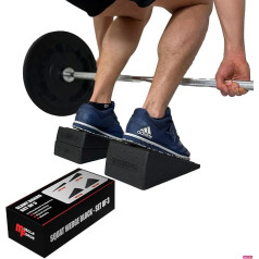 MuscleForge® Squat Wedge Block - Calf Stretcher for Stretching, Agility and Squat Training - Slant Board for Stretching, Slant Board for Mobilisation