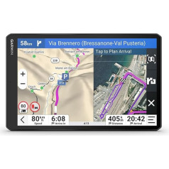 Garmin dēzl LGV820 MT-S Smart Truck Navigation Device with 8 Inch (20.3 cm) Colour Display, Pre-Installed EU Maps (34 Countries), Vehicle-Specific Route Guidance, Weather Warnings, Popular Truck