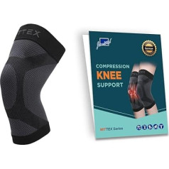 JianiMed Kompressions-Kniebandage, MITTEX-Serie, leicht, eng anliegende Passform, Knieschmerzen, Kniestütze, Meniskusriss, ACL und Arthritis-Schmerzlinderung, täglicher Gebrauch, Taiwan Excellence XL