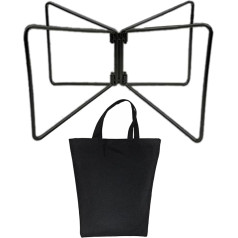 JTQYFI Camping Folding Cooler Box Stand Foldable Fridge Box Outdoor Foldable Metal Stand Storage Box Holder
