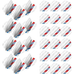 WINMAU Prism Delta Stripe Design Extra Thick Dart Flights - 10 Sets per Pack (30 Flights in total)