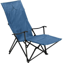 Grand Canyon Unisex - Adult EL Tovar Lounger Folding Chair, Dark Blue, 105 x 60.5 x 107 cm