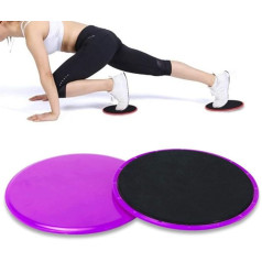hongyupu Core Slider Abdominal Training Device Ab Trainer Stomach Exercises Fitness Equipment Fitness Equipment for Women at Home Slider Practice Sliding Discs Purple 17.5 cm