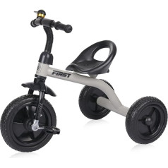 Lorelli Tricycle First Tricycle for Ages 3 and Up, Only 3.5 kg, Ergonomic Seat, Bell, EVA Tyres, Mudguard, Non-Slip Pedals, Soft Rubber Handles, Beige