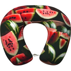 Zhuanyun Wassermelone Fresh Fruit Print Reisekissen Klassisch Bequem Memory Foam Reisekissen Kopfstütze Weiches Kissen