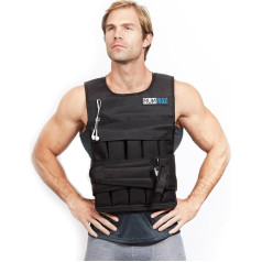 Runfast/Max Pro Weighted Vest 12lbs/20lbs/18.1 kg/lbs/27 kg, black