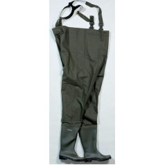 Ocean Budget Waders PVC Polyester Fabric 500 gr/m² with Wellington Boots Size 4 to 13