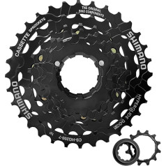 Relwears Bike Cassette 7 Gang CS-HG200 Fahrrad Ritzel 12-32T Schwarz für Mountainbike Klapprad