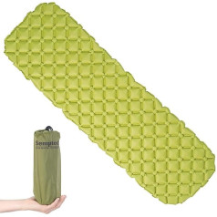 Semptec Urban Survival Technology Camping Mat: Ultralight Outdoor Air Mattress with Bag, Quick Inflate, Green (Sleeping Mat, Sleeping Mattress, Cabin Sleeping Bag)