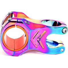 Mountain Bike Handlebar Stem Integrated Gasket Aluminum Alloy CNC 35mm/50mm Stem Tube Stem for Most Bikes Road Bike MTB BMX Fixie Gear Cycling (50mm, Colorful)