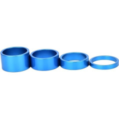 LUOKEKE Spacer Bicycle Fork Washer Stem Spacer Aluminium Alloy Bicycle Headset Washer Raise Handlebar 5-20 mm for MTB Cycling Bicycle Spacer (Blue)