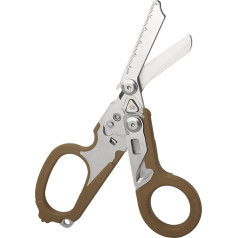 DADEA 6 in 1 Raptor Response Emergency Scissors, Multitool Pliers, Tactical Folding Pliers with Belt Cutter and Glass Breaker Brown
