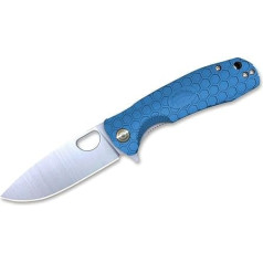 Honey Badger Unisex - Adult Flipper D2 Small Blue Pocket Knife, Blue, 6.5