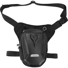 Thigh Bag and Leg Bag Leg Bag for Men and Women Leg Bag Large Capacity Waist Bag for Running Cycling Motorcycle Sports, black, Thigh pocket and leg pocket